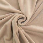 beige | Tissu jersey velours, beige