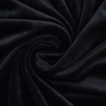 noir | Tissu jersey velours, noir
