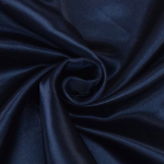 bleu foncé | Tissu satin polyester léger uni, bleu foncé