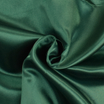 vert foncé | Tissu satin polyester léger uni, vert foncé