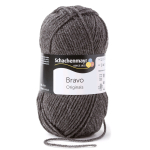 gris moyen | Laine Schachenmayr Bravo uni 50 g gris moyen chiné
