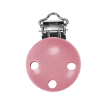 fuchsia | Fopspeen clips Hout 30 mm, helderroze