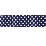 marineblauw | Biaisband stippen, marineblauw