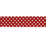 rood | Biaisband stippen, rood