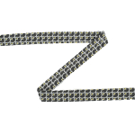 zwart | Biaisband Ventilator 27mm, zwart