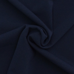 donkerblauw | Scuba crêpe uni, donkerblauw