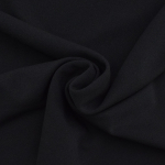 noir | Tissu scuba sim. néoprène crêpe uni, noir