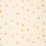 creme | Sherpa Fleece leicht Stickerei Wildflowers, creme