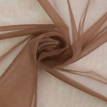 donkerbruin | Soft Stretch tule, donkerbruin