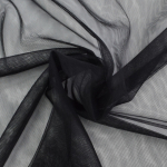 noir | Tissu tulle souple stretch, noir