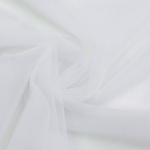 blanc | Tissu tulle souple stretch, blanc