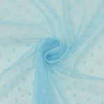 bleu clair | Tissu tulle souple à pois Dots, bleu clair