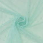menthe | Tissu tulle souple à pois Dots, menthe