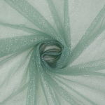 oudgroen | Soft tule glitter, oudgroen