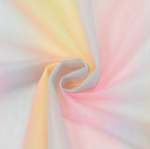 rose fuchsia - jaune | Tissu tulle souple arc-en-ciel Rainbow, rose fuchsia