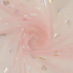roze | Soft tule Shiny Hearts, roze