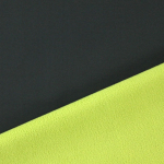 gris foncé, vert fluo | Tissu softshell bi tons, gris foncé - vert fluo
