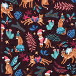 bordeaux | Sweatshirt Albstoffe Hamburger Liebe Wild XMas Leo, claret-red