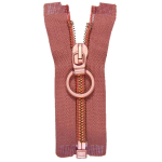 koperkleurig | Spiraalrits 60 cm koperkleurig