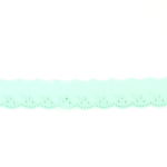 menthe clair | Ruban dentelle Fleur, menthe clair