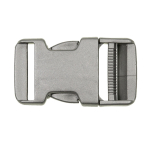 gris | Fermoir clip plastique 30mm boucle Bouclip, gris
