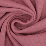 vieux rose | Tissu sweat matelassé, rose pâle