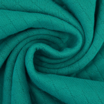bleu pétrole clair | Tissu sweat matelassé, bleu pétrole clair
