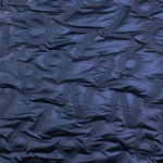 bleu foncé | Tissu matelassé molletonné Chiffres Numbers, bleu foncé