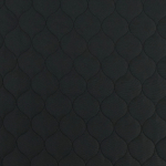 noir | Tissu matelassé molletonné losanges Alma, noir
