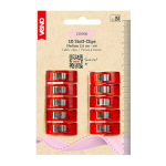 rot | Stoff Clips Medium 2,6 cm, rot