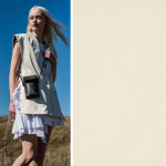 vanille | Stretch katoenen mix satijn Fibre Mood, vanille