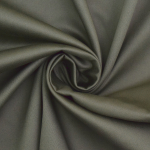 kaki | Tissu satin de coton stretch, kaki