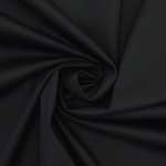 noir | Tissu satin de coton stretch uni, noir