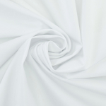 blanc | Tissu satin de coton stretch uni, blanc