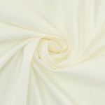 blanc cassé | Tissu satin de coton stretch uni, blanc cassé