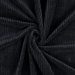 zwart | Stretch corduroy Soft-Finish, zwart