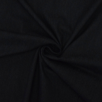zwart | Stretch jeansstof uni, zwart