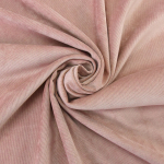 vieux rose | Tissu velours côtelé milleraies stretch Poly, rose pâle