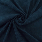 bleu marine | Tissu velours côtelé milleraies stretch Poly, marine