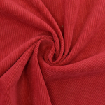 rouge | Tissu velours côtelé milleraies stretch Poly, rouge