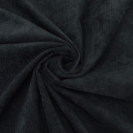 noir | Tissu velours côtelé milleraies stretch Poly, noir