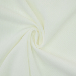 blanc cassé | Tissu velours côtelé milleraies stretch Poly, blanc cassé