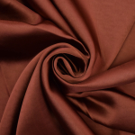 roestrood | Stretch satijn, roestrood