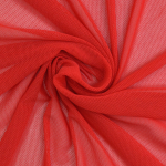 rouge | Tissu tulle souple stretch, rouge