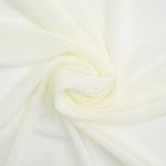 vanille | Tissu tulle souple stretch, blanc vanille