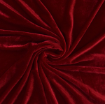 rouge | Tissu velours stretch, rouge
