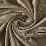 taupe | Tissu velours stretch, gris taupe