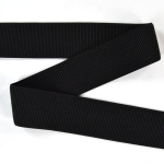 noir | Ruban bord-côte élastique 6cm, noir