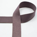 mauve | Tassenband Gold Metal Fibre 40mm, mauve