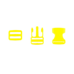 geel | Tassluiting set 2,5 cm geel